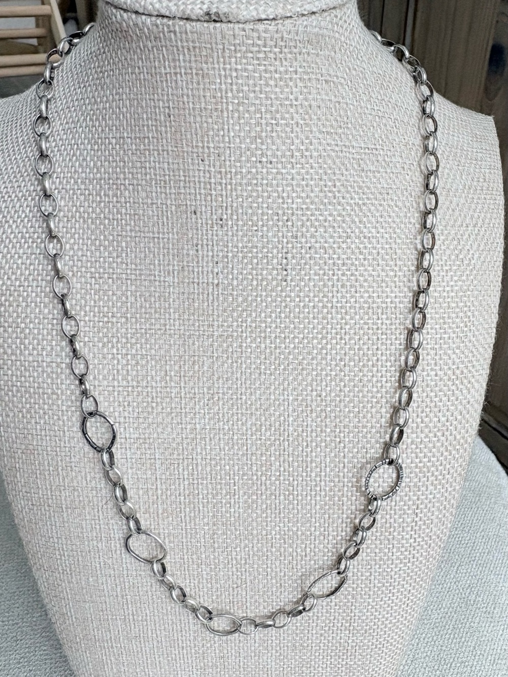 Silpada Sterling Silver Linked Charm Necklace, N2470